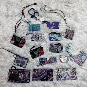 VERA BRADLEY Coin Purse Set HUGE Lot Of 17!! Checkbook Bag Small Purse Some New!